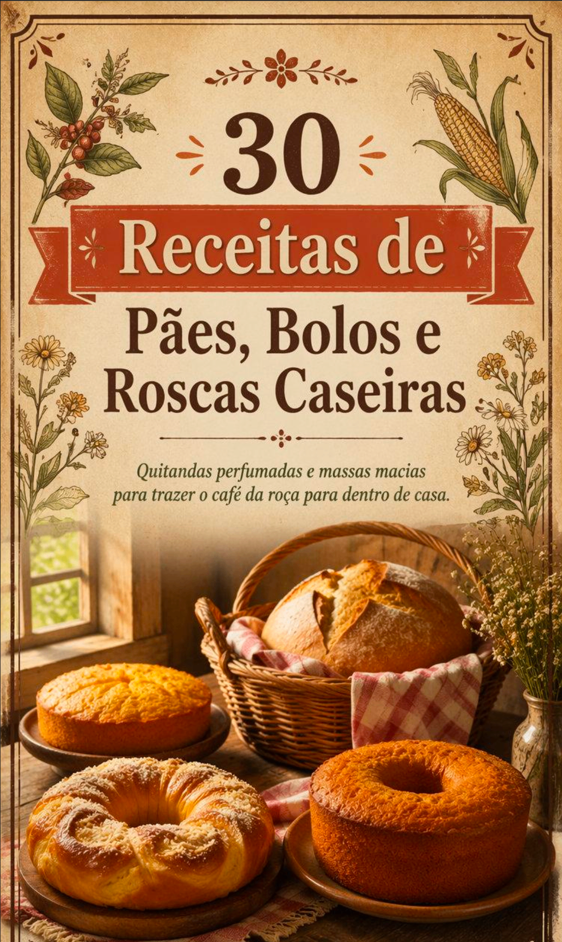 Pães, Bolos e Roscas Caseiras